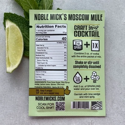 NobleMicks Moscow Mule Drink Mix