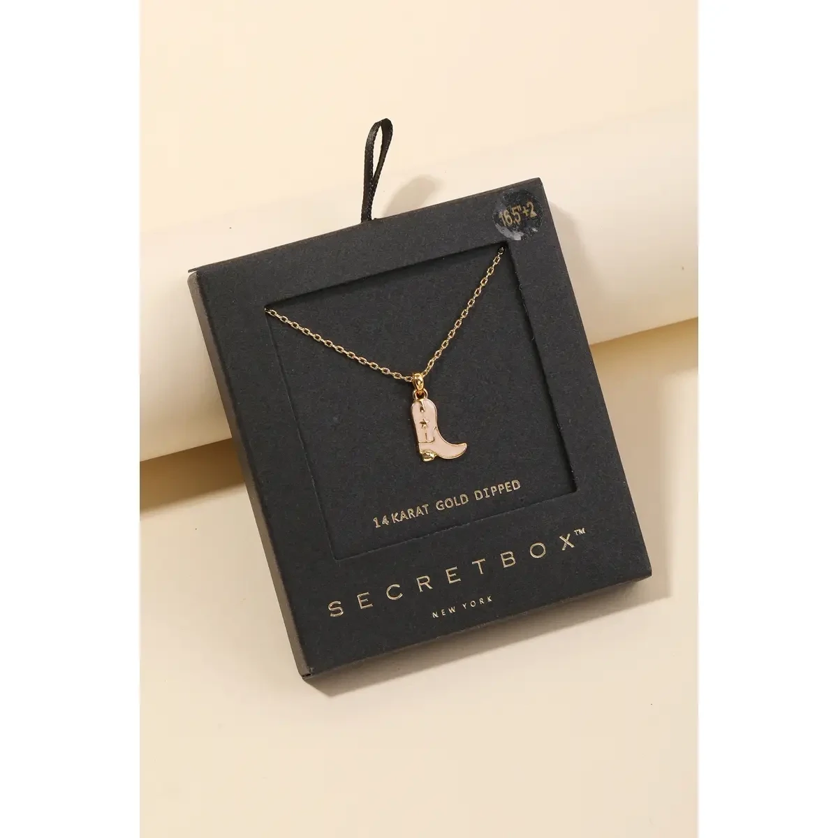 Anarchy Street White Cowboy Boot Necklace 