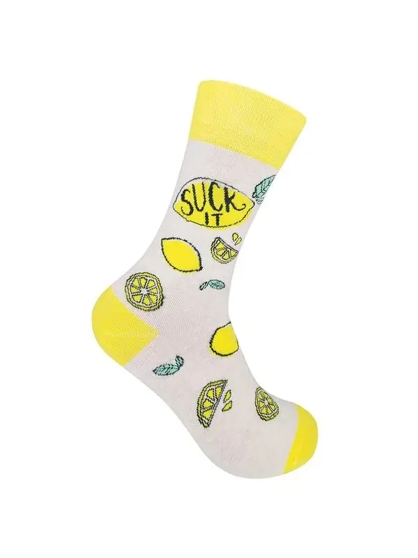 Suck It Lemon Socks 