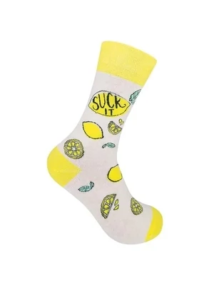 Suck It Lemon Socks 
