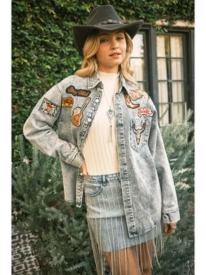Blue B Light Wash Rodeo Denim Jacket