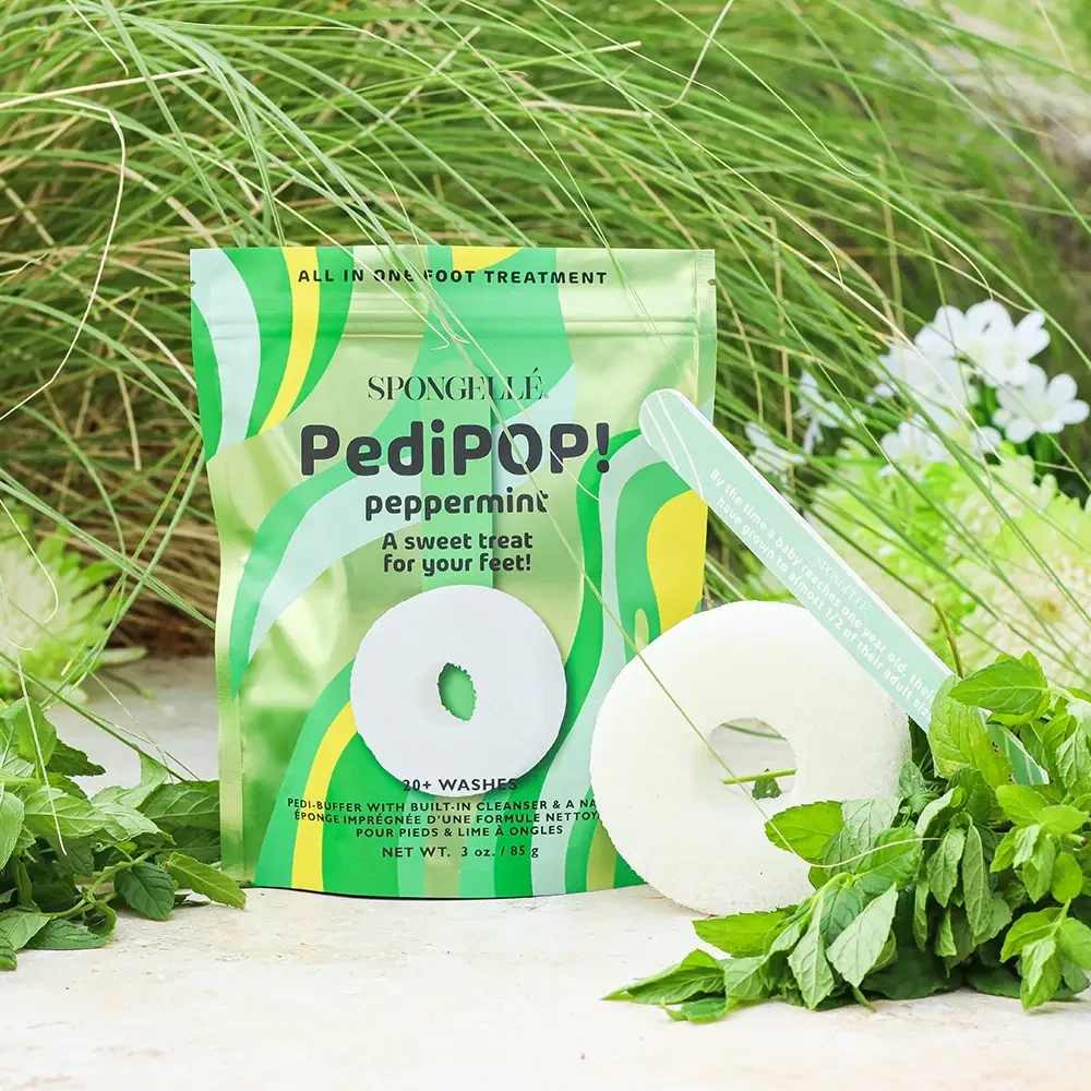 Spongelle Peppermint PediPop Buffer