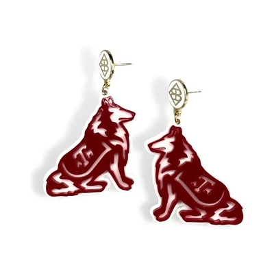 Brianna Cannon Texas A&amp;M Reveille Earrings
