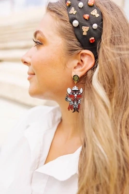 Brianna Cannon Texas Tech Raiders Red Earrings