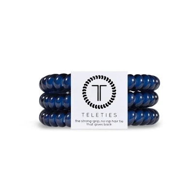 Teleties Nantucket Navy Small Hair Coils