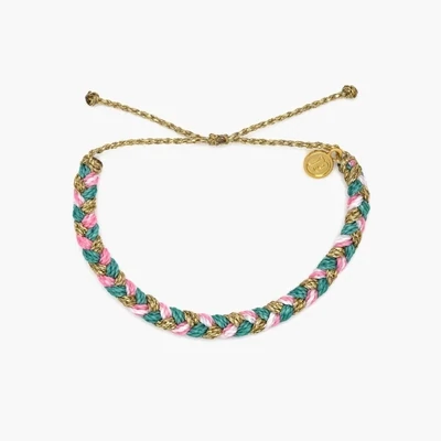 PuraVida Golden West Braided String Bracelet