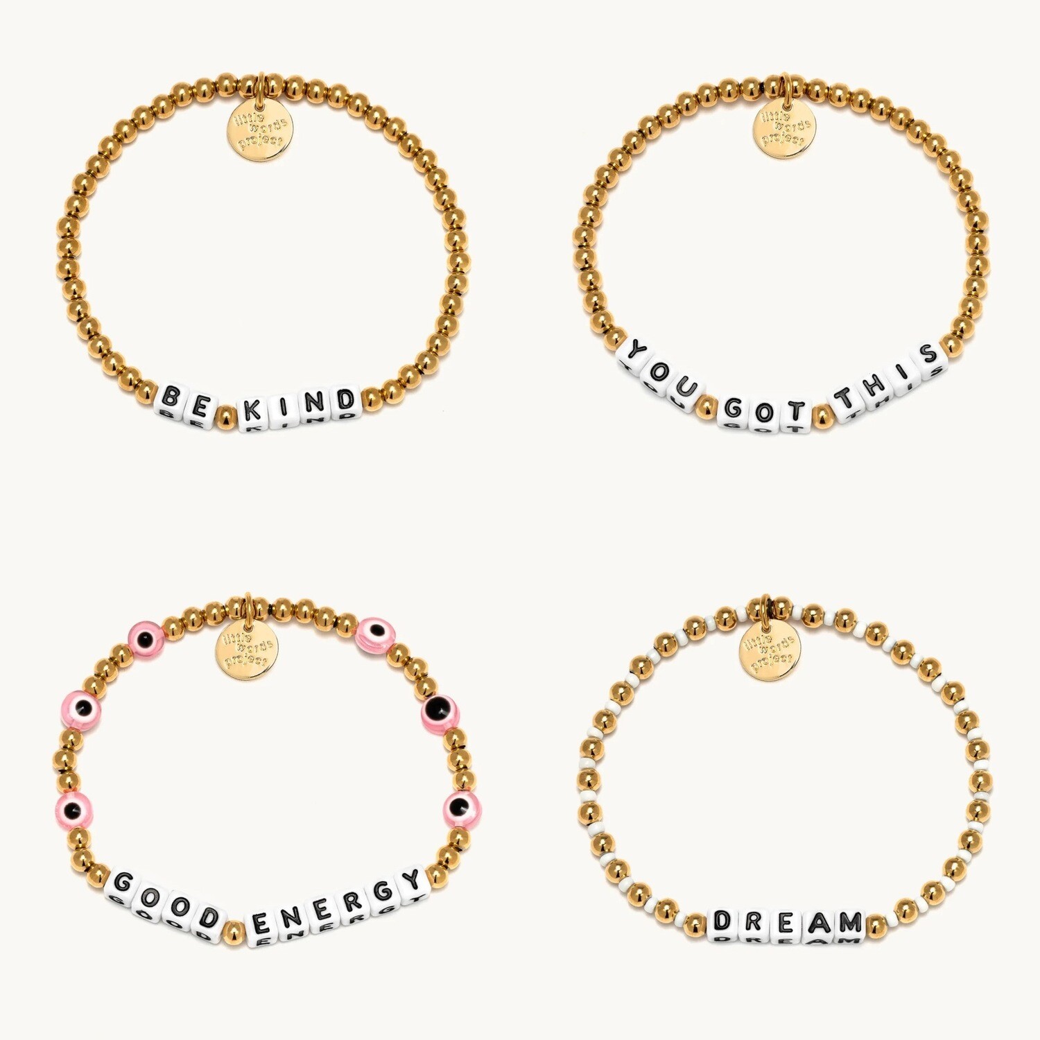 Little Words Gold Filled Stretch Bracelet