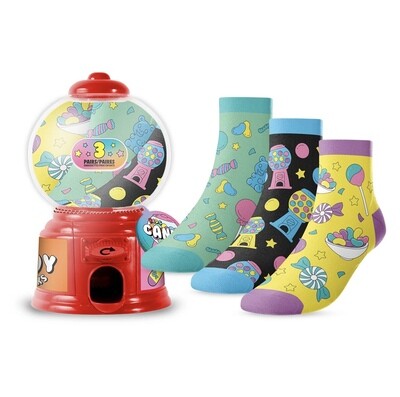 Kids Candy Machine Socks 3ct