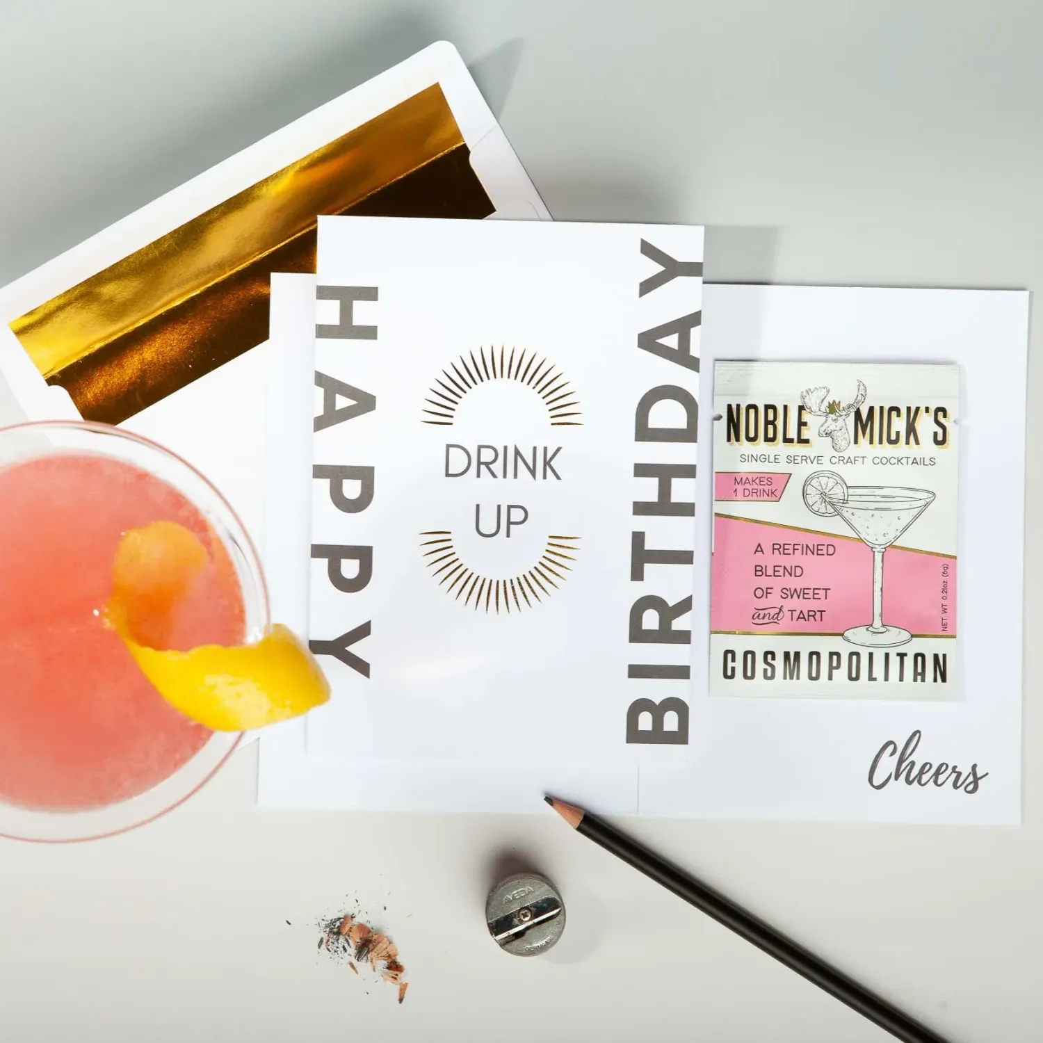 Noble Micks Drink Up Greeting Card