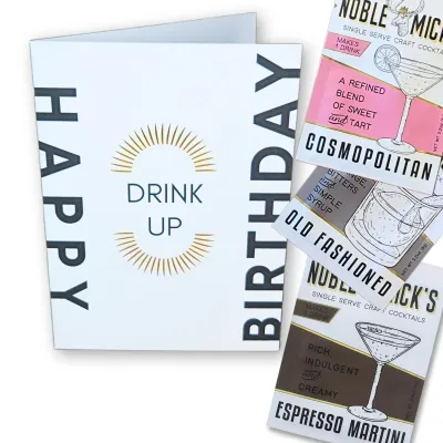 Noble Micks Drink Up Greeting Card