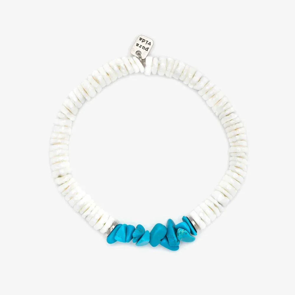 PuraVida Puka Shell Stretch Bracelet