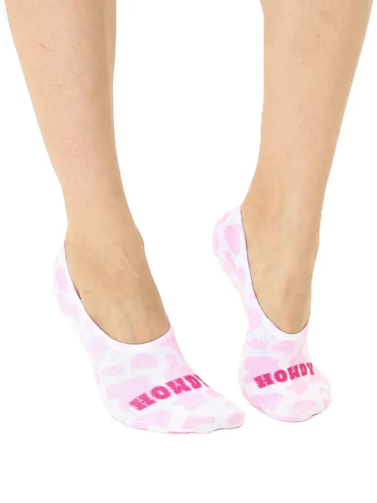 Living Royal Cow Print Liner Socks