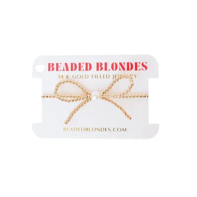 BB Gold Bow Bracelet