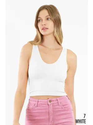 Niki Biki Reversible Ribbed Crop Top