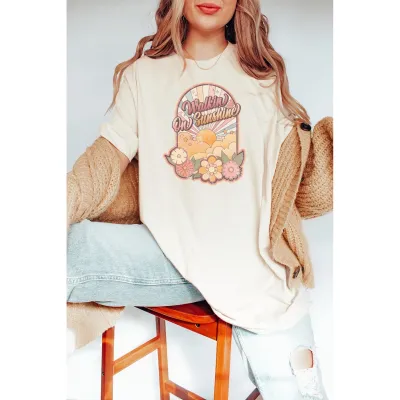 Kissed Apparel Walkin in Sunshine Oversized T-shir