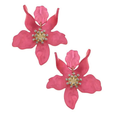 CANVAS Chloe Resin Flower Earrings