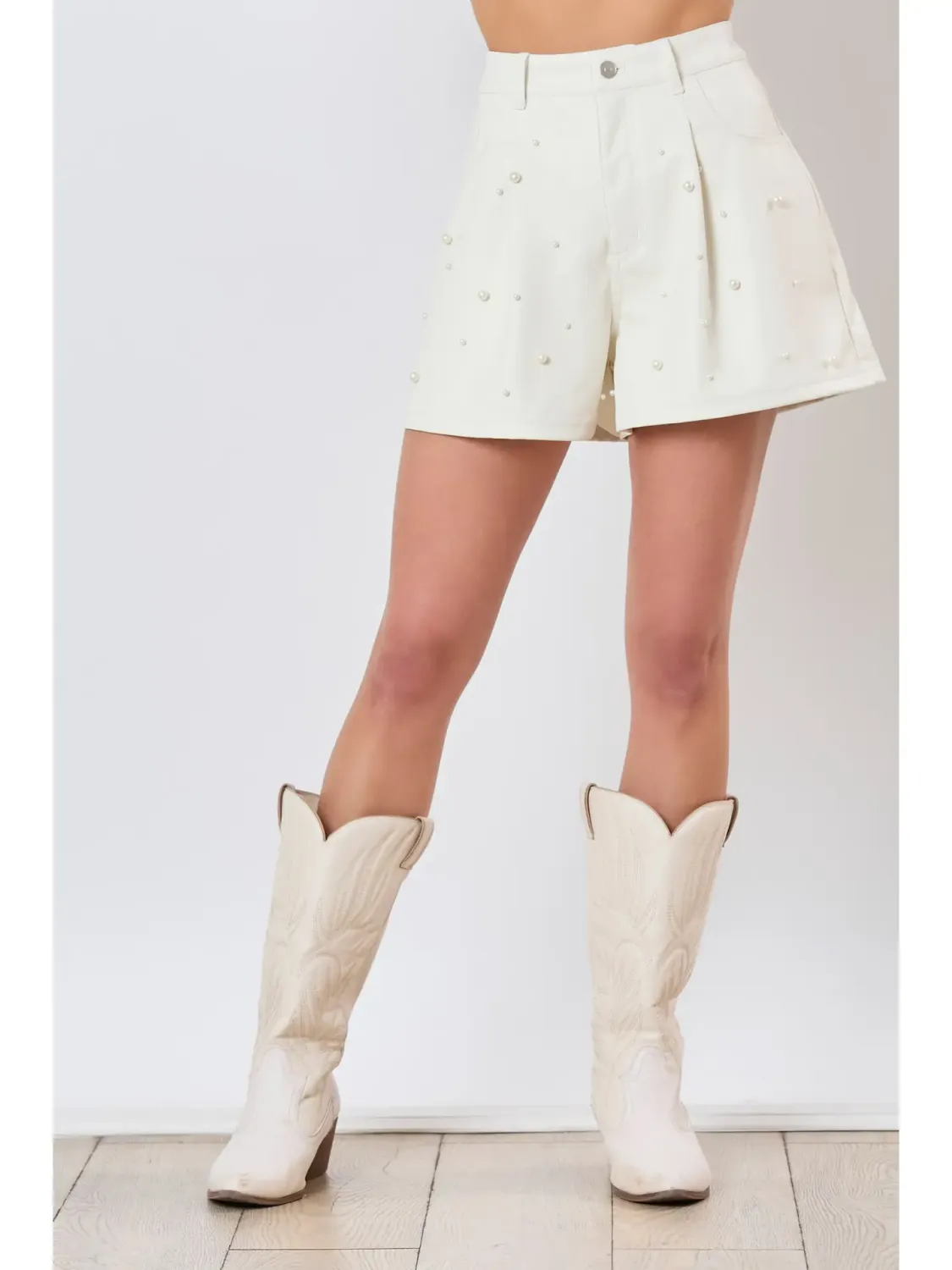 Rush Pearl Pleather Shorts