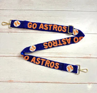 PRIA Go Astros Beaded Purse Strap 