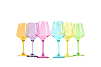 POP Bright Stemmed Wine Glass
