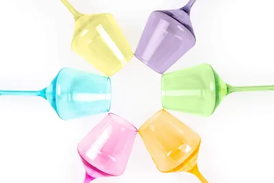 POP Bright Stemmed Wine Glass