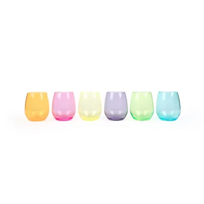 POP Bright Stemless Wine Glass