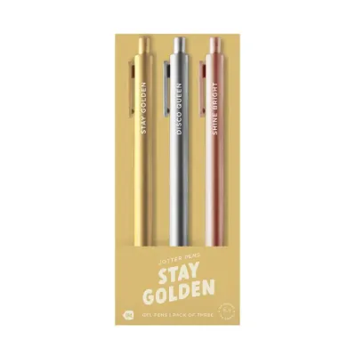 Jotter 3 Pack Stay Golden