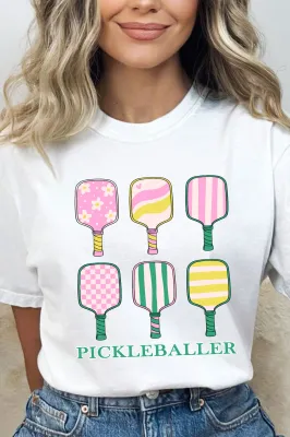 Kissed Pickleballer Girly Tee