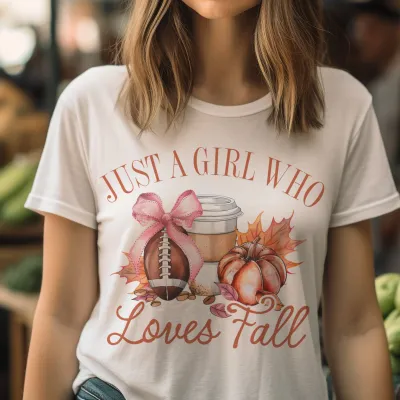 PAR.TEES Girl Who Loves Fall Tee
