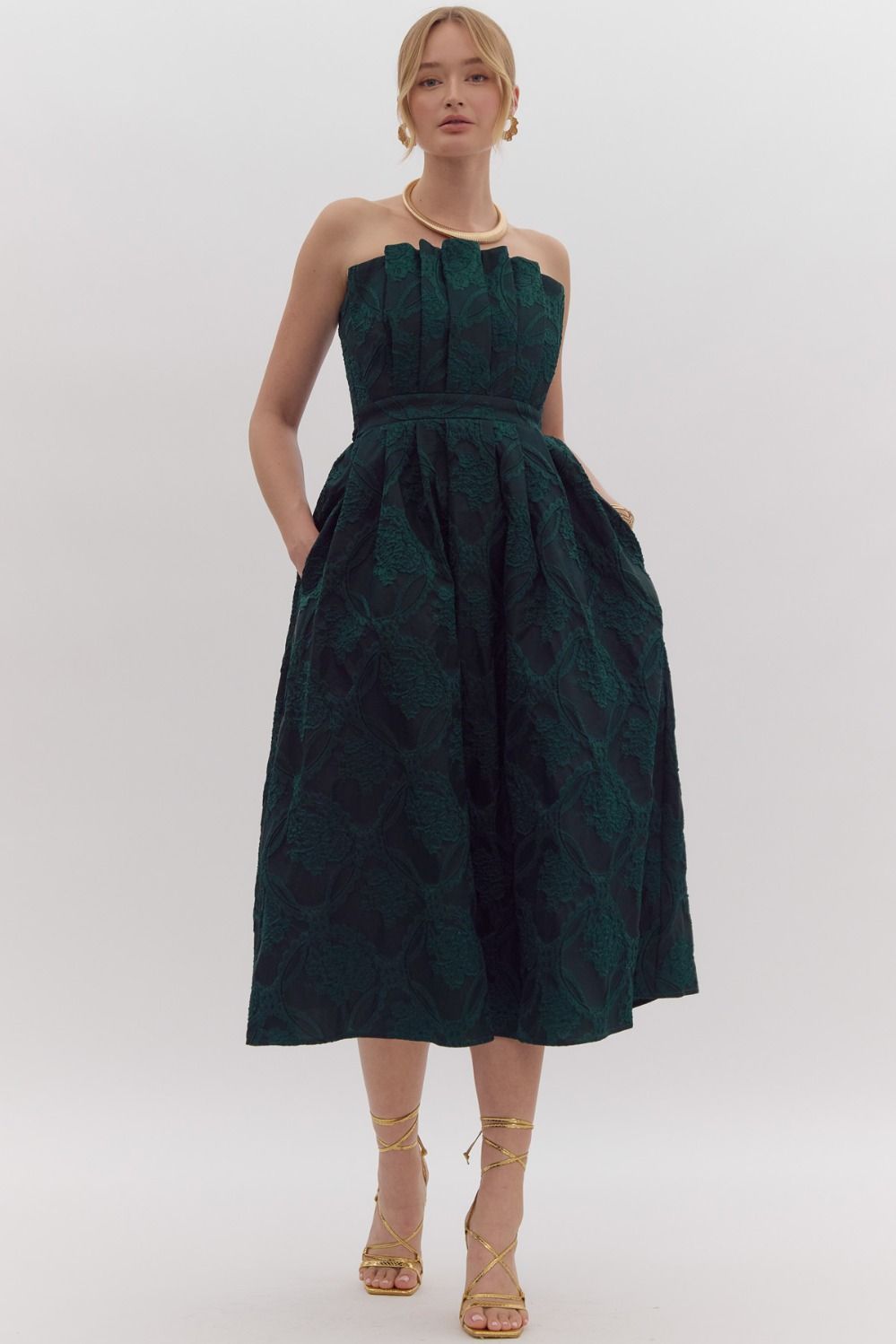 ENTRO Green Elizabeth Dress
