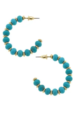 Canvas Kaycee Beaded Hoop Earrings