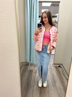 Entro Puffy Jacket W/ Pink Bows