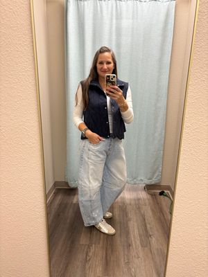 Entro Puffy Vest Dark Blue
