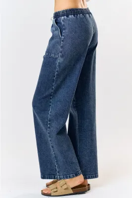 LALAVON Blair Drawstring Denim Pants