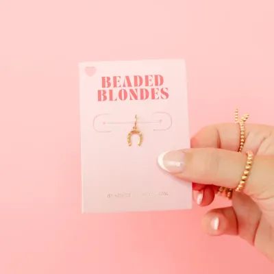 BB Gold Horseshoe Charm