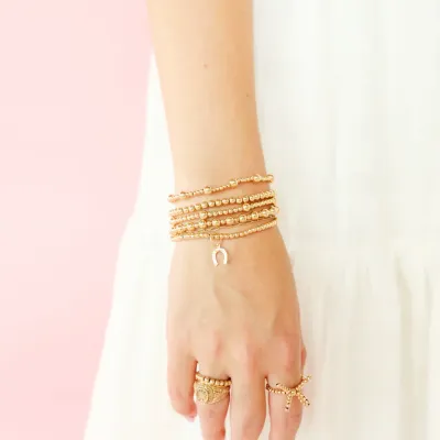 BB Gold Horseshoe Charm