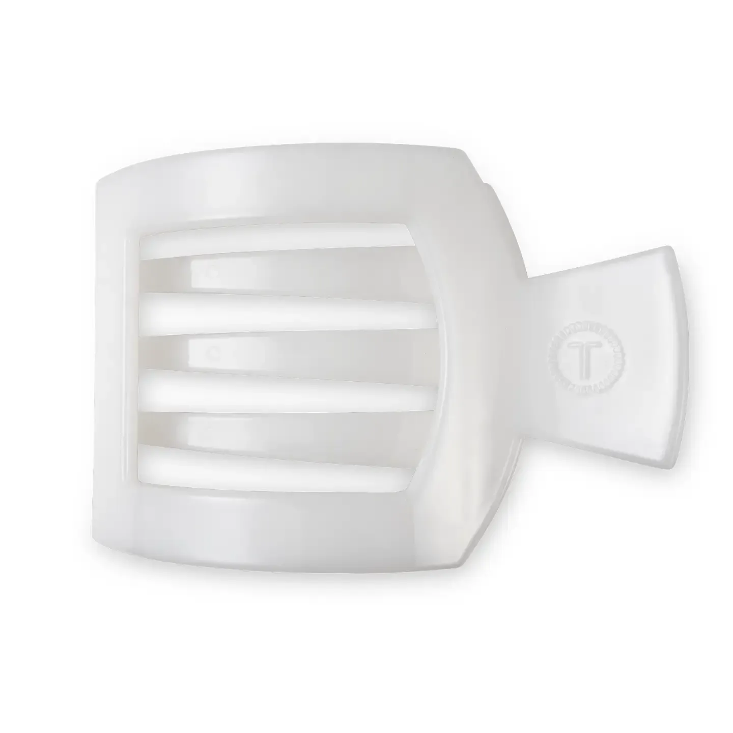 Coconut White Large Square Flat Clip