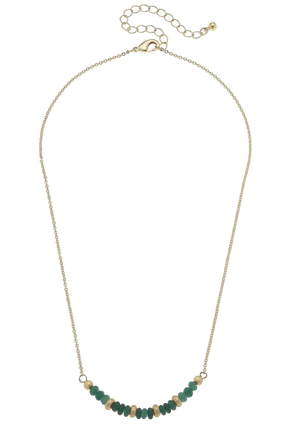CANVAS Hallie Emerald Beaded Necklace