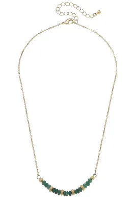 CANVAS Hallie Emerald Beaded Necklace