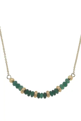 CANVAS Hallie Emerald Beaded Necklace