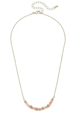 CANVAS Hallie Light Pink Beaded Necklace