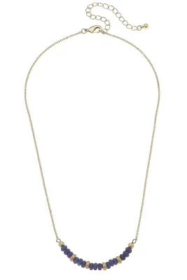 CANVAS Hallie Navy Beaded Necklace