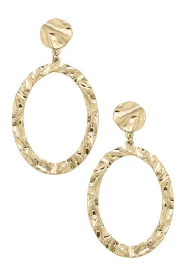 CANVAS Lisbon Open Circle Gold Earrings