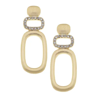 CANVAS Angelina Pave Statement Earrings