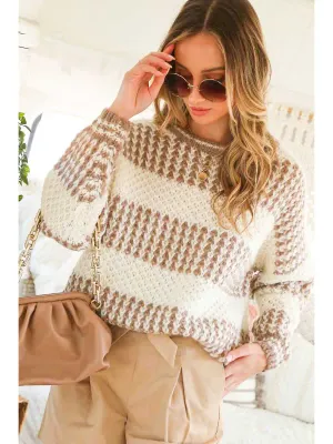 Vine &amp; Love Dawson Mocha Knitted Sweater