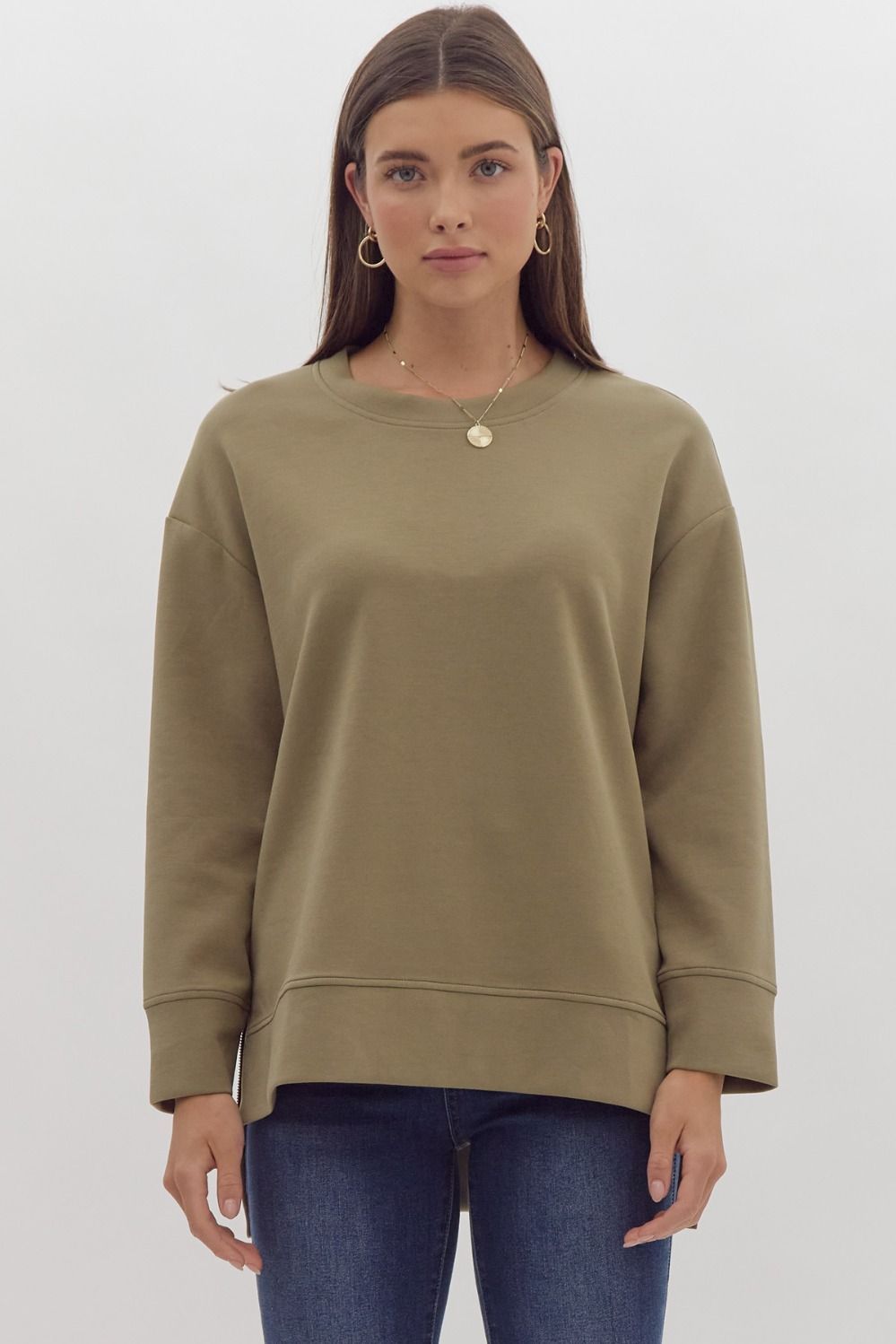 ENTRO Olive Pullover