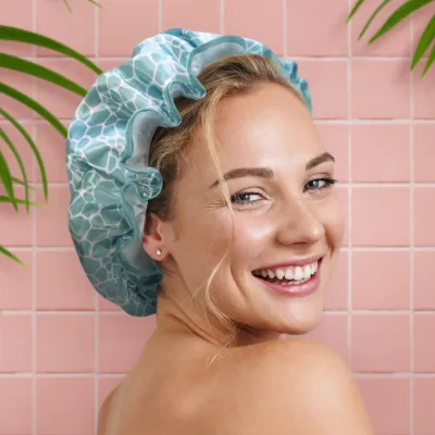 LemonLavender Shower Cap