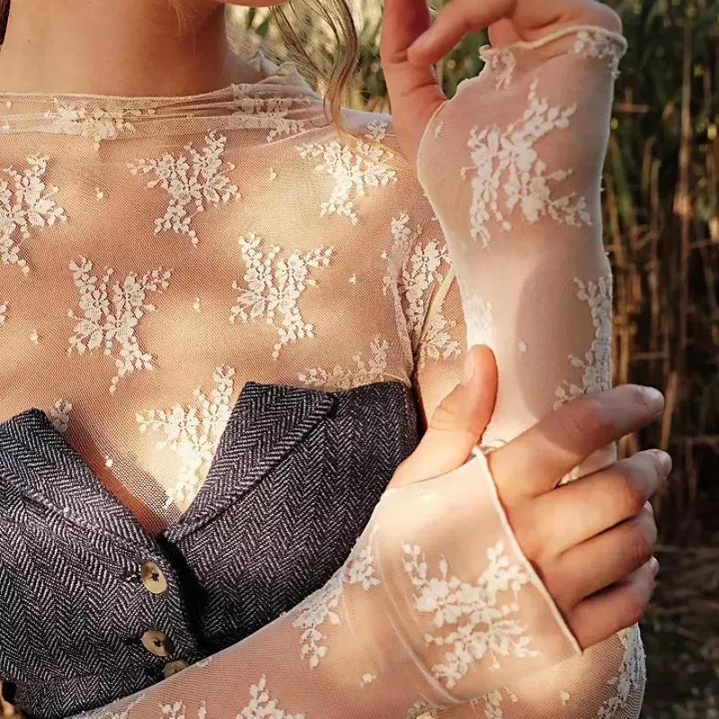 White Lace Layering Tee