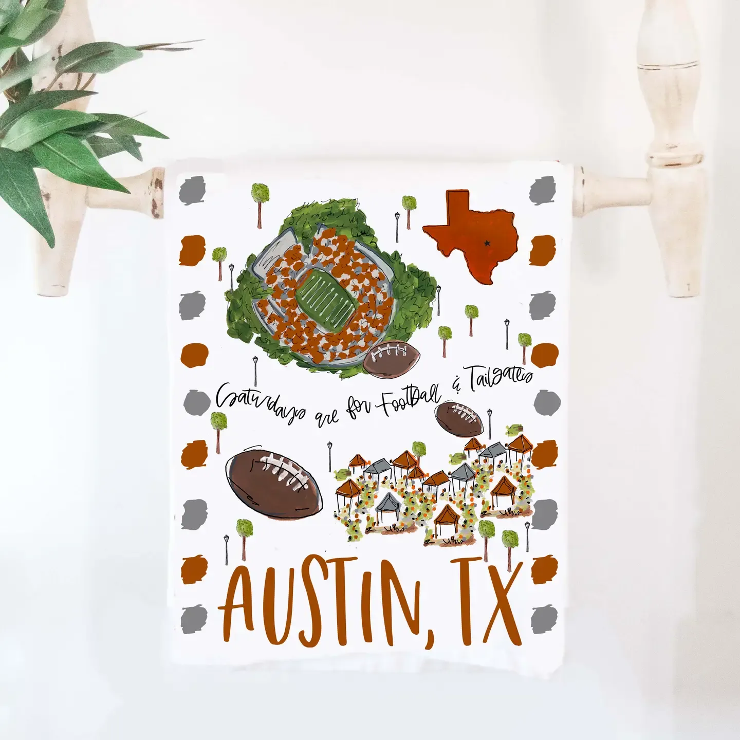 Happy By Rachel Austin Tea Towel