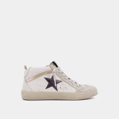 Paulina Taupe Croco Sneaker