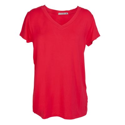 Amanda Blu V-Neck Tee- Red